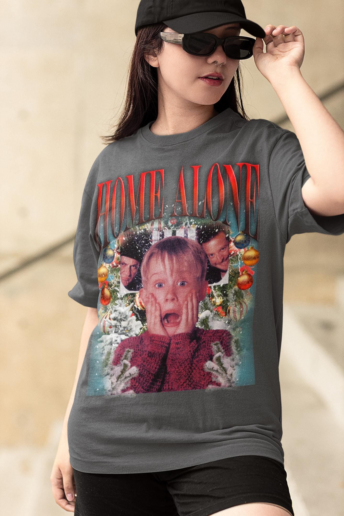 Retro Home Alone Christmas Movie Shirt Y2K Kevin Mccallister