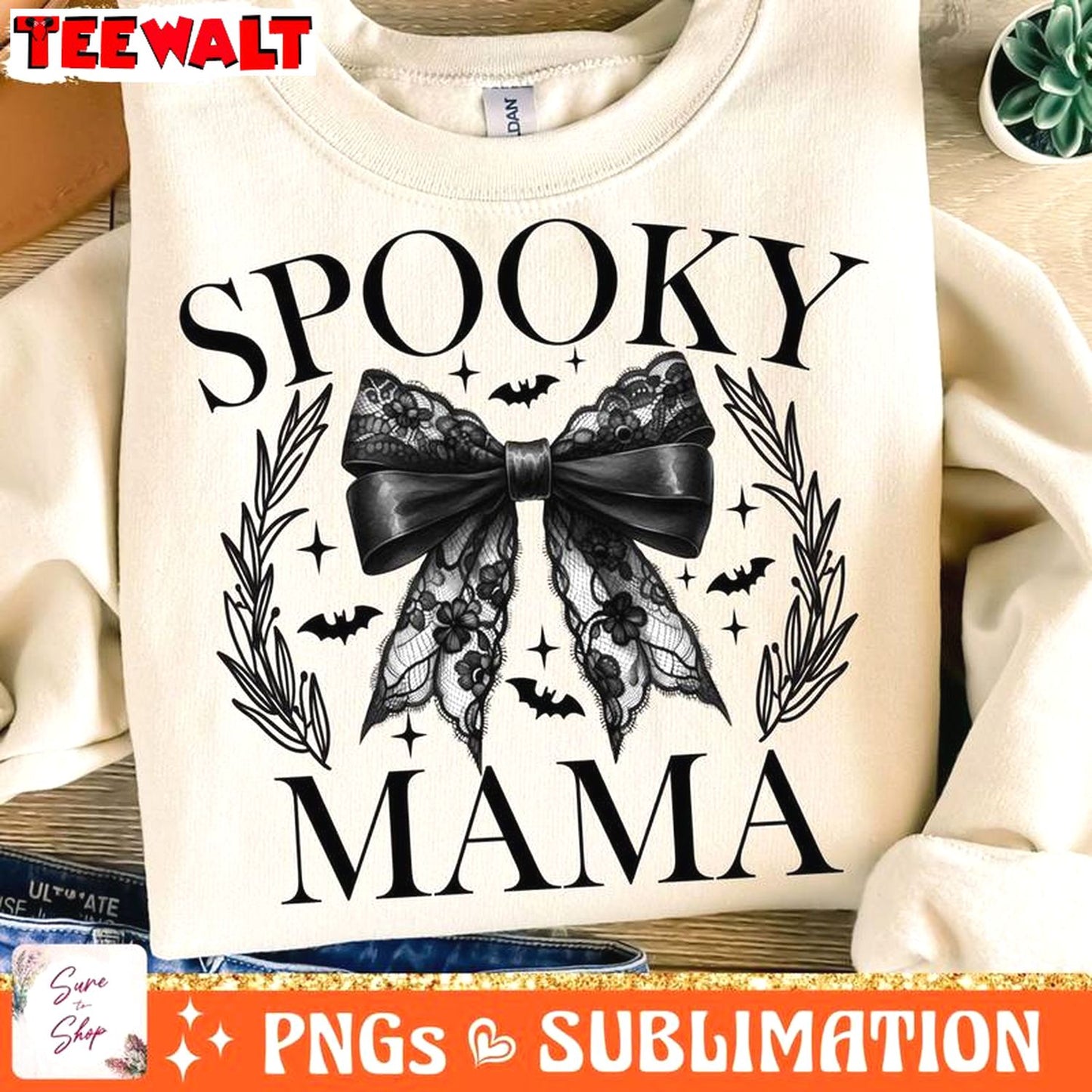 Spooky Mama Must Have Shirt, Creative Coquette Halloween Sweater Hoodie