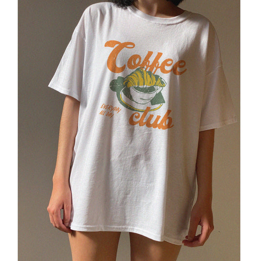 Coffee Club Tshirt - Foodie Coffee Lover Aesthetic Tee