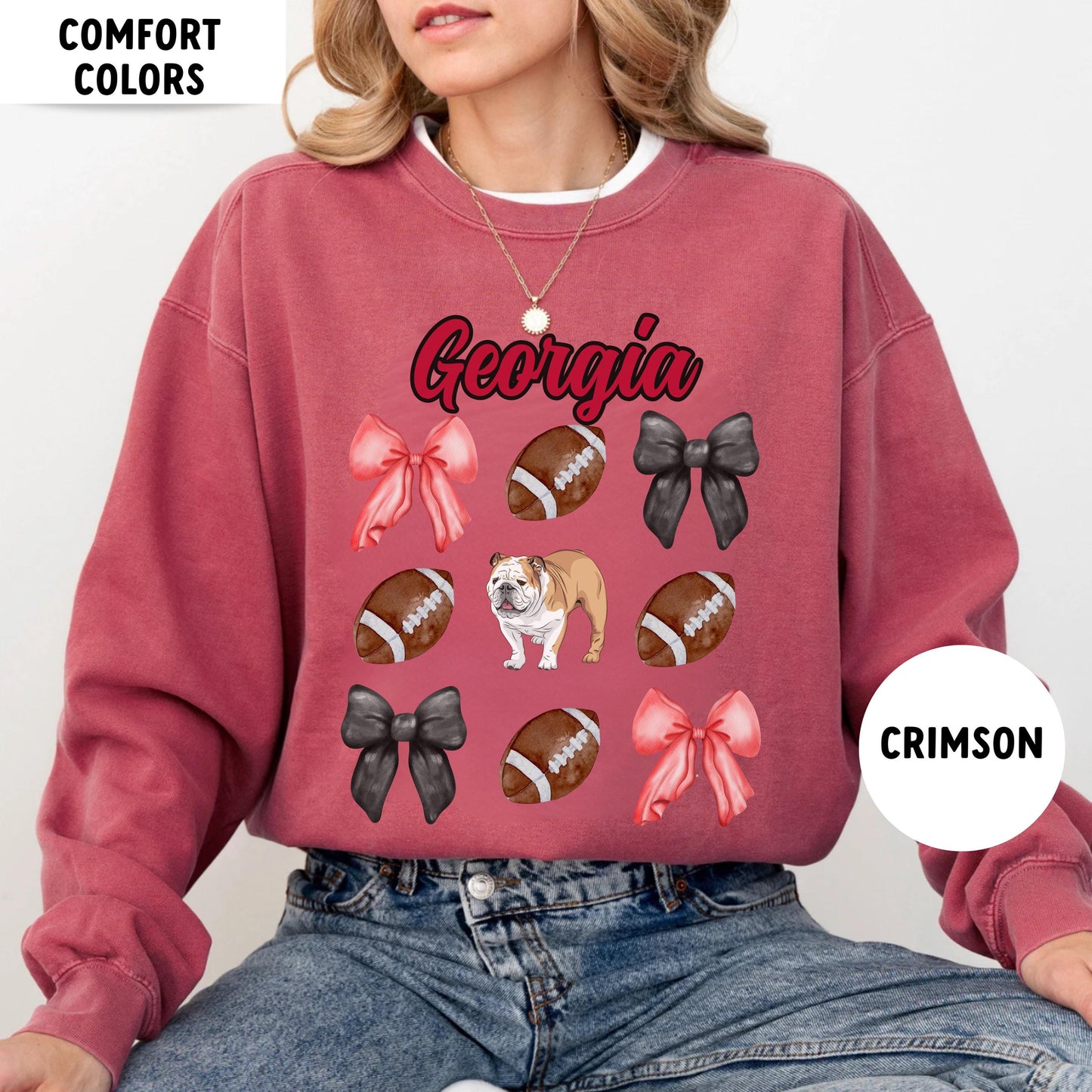 Georgia Football Sweatshirt - Comfort Colors College Game Day Shirt