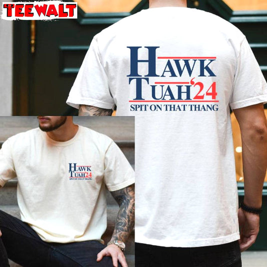 Cool Design Hawk Tuah Spit On That Hang Shirt, Retro  Gift For Fan