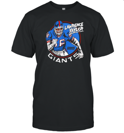 Lawrence Taylor New York Giants Caricature Retired Player T-Shirt