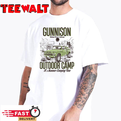 Gunnison National Forest Colorado Summer Outdoor Camp T-Shirt