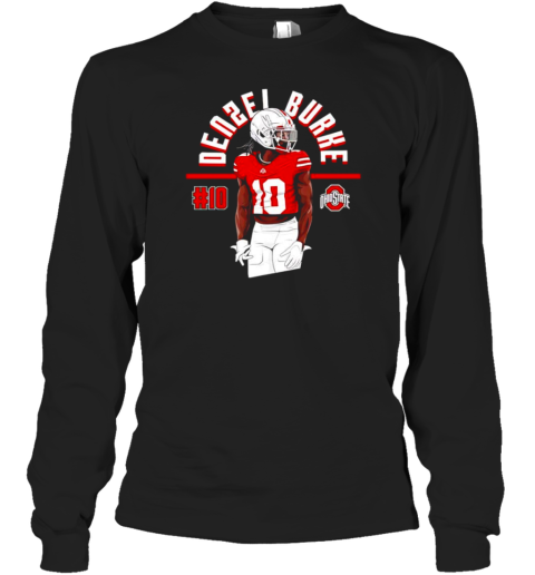 Denzel Burke Ohio State Buckeyes cartoon T-Shirt