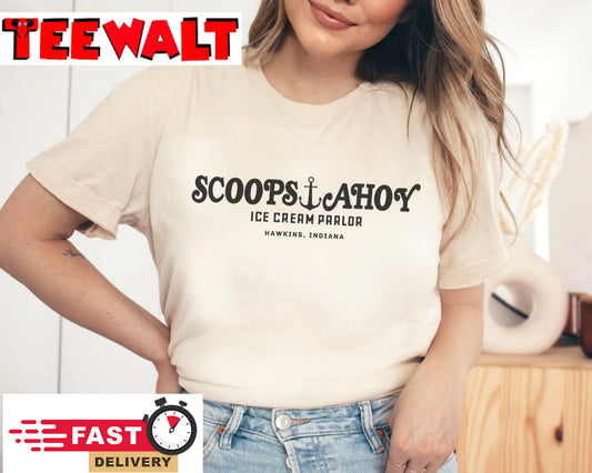 Scoops Ahoy Strangers Things 4 T Shirt