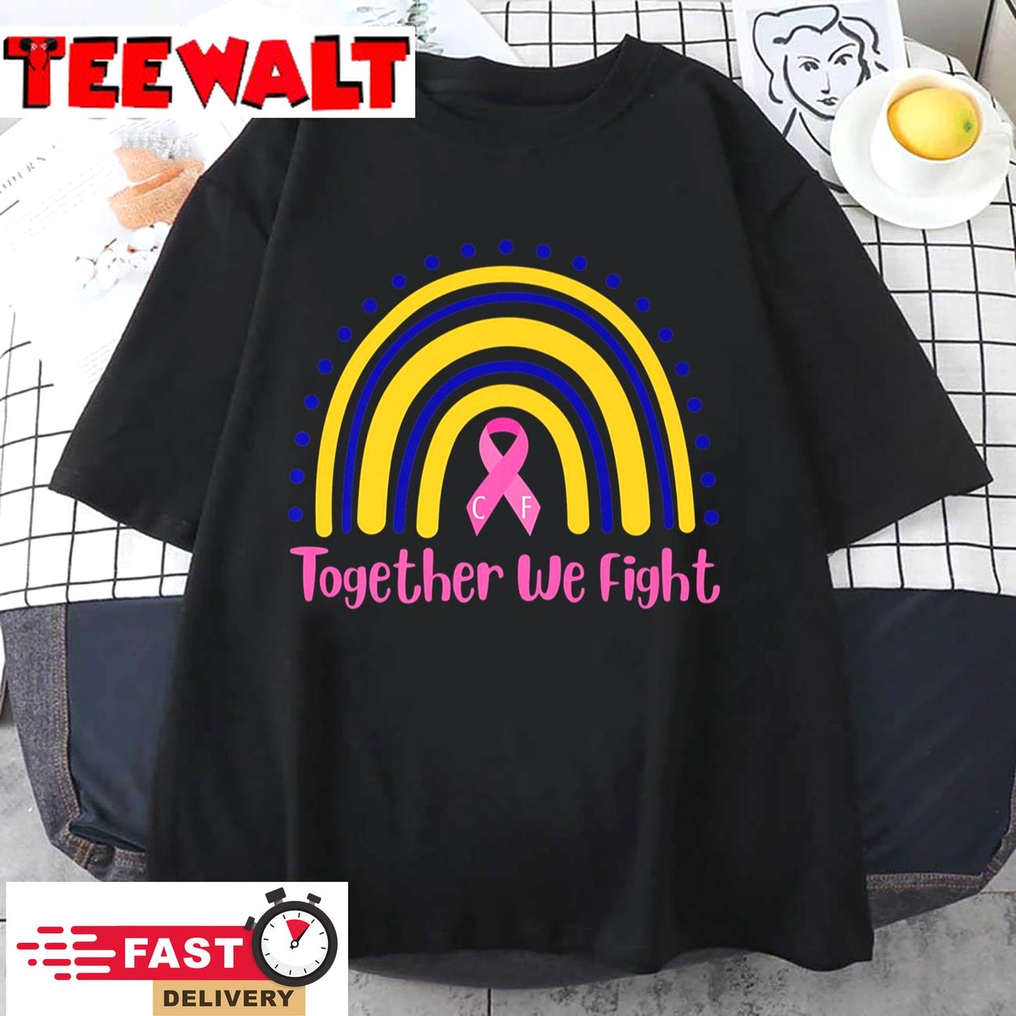 Together We Fight Rainbow Premium T-Shirt