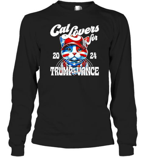 Cat lovers for Trump Vance 2024 T-Shirt