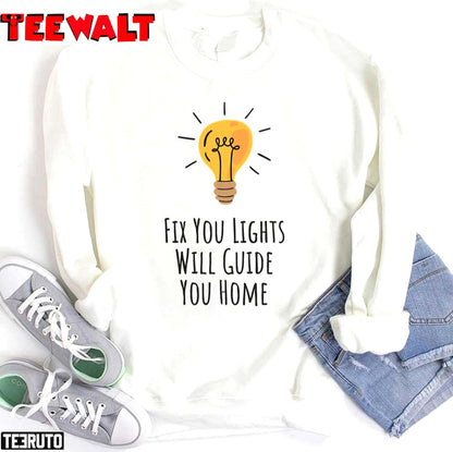 Fix You Lights Will Guide You Home Unisex T-Shirt