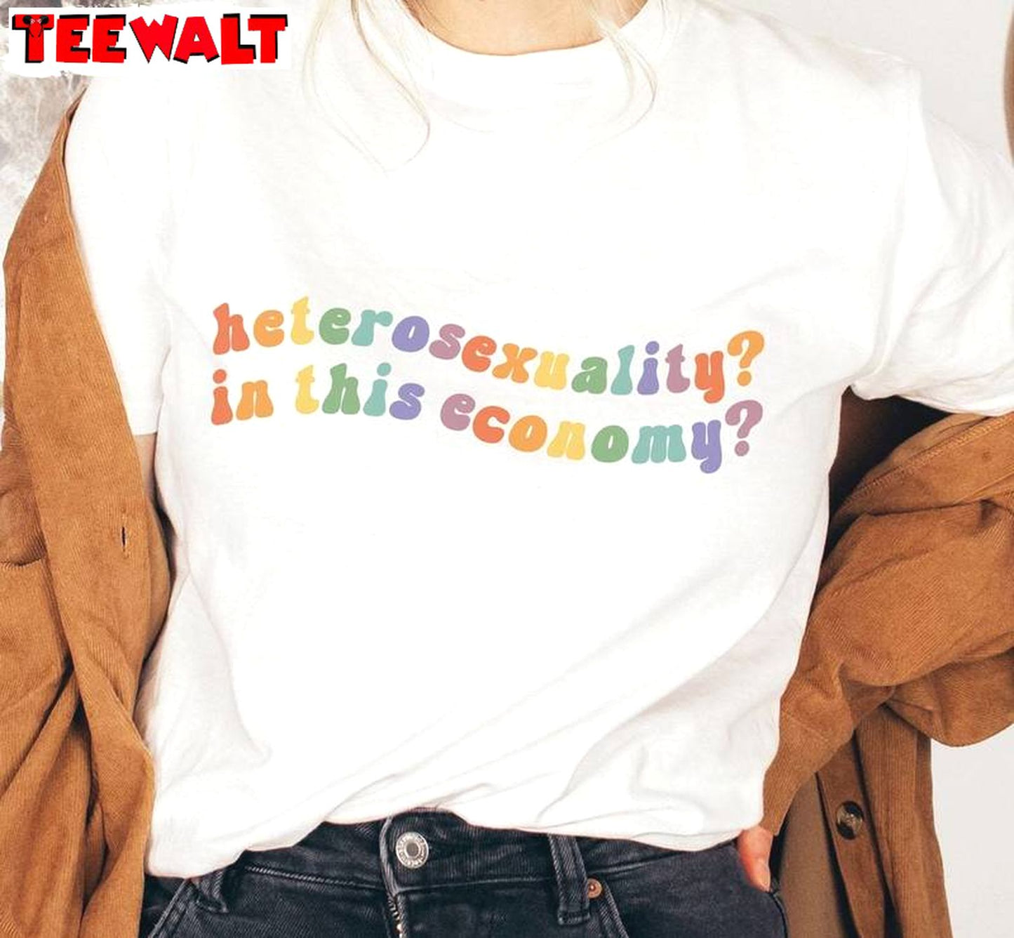 Unique Rainbow Sweatshirt , Comfort Heterosexuality In This Economy Shirt Long Sleeve