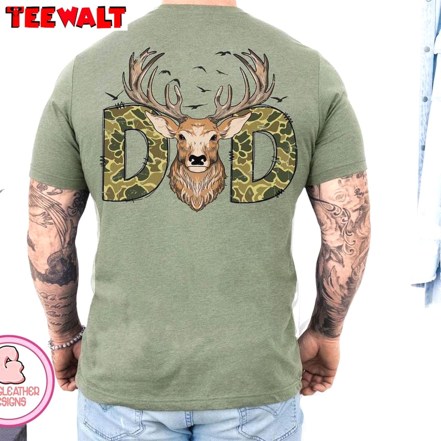 Groovy Hunter Dad Shirt, Awesome Deer Hunting Unisex T