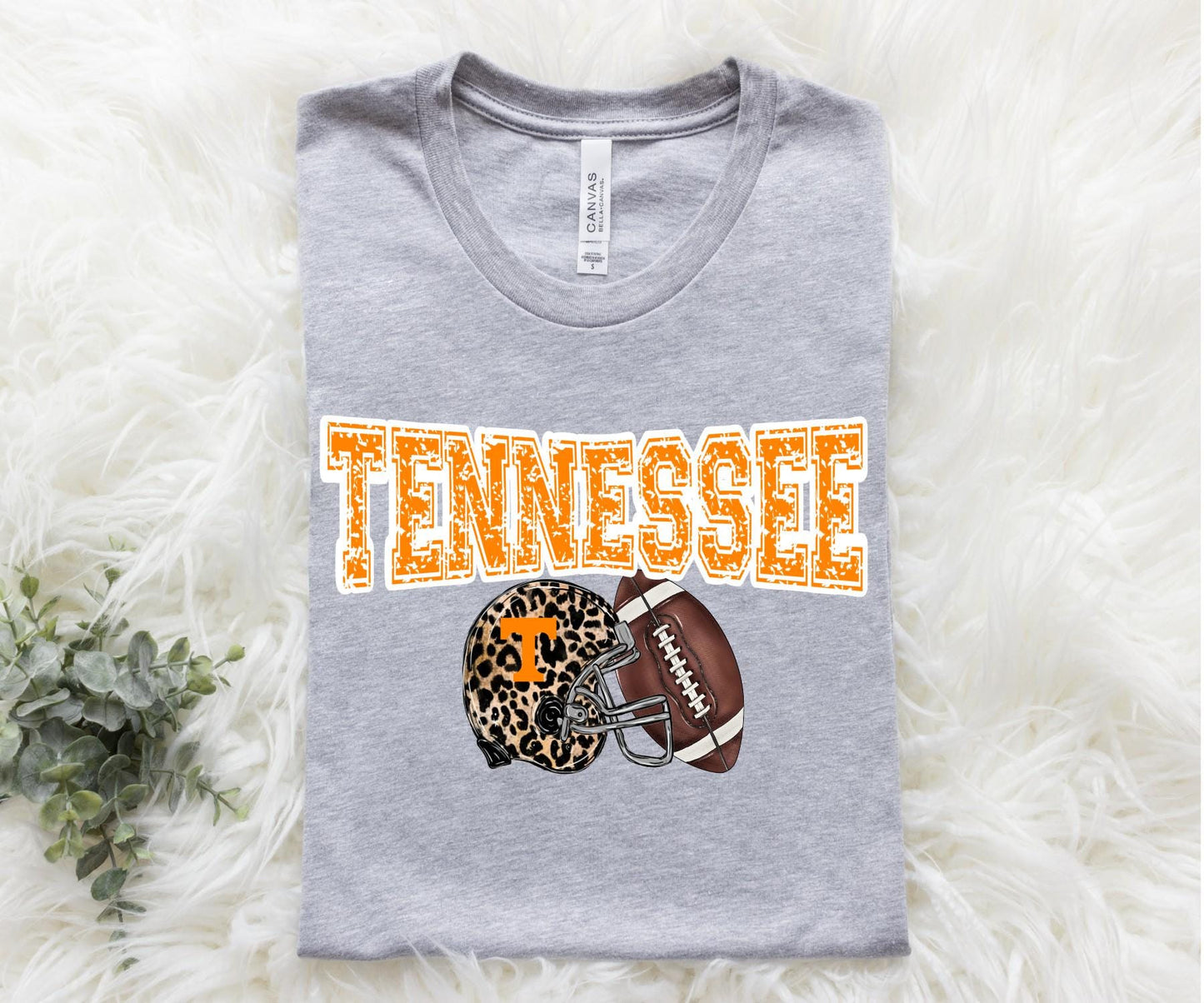 Retro Tennessee Leopard Football Vols Distressed Apparel