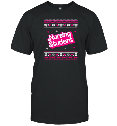 Barbie Nursing Student Christmas 2024 T-Shirt