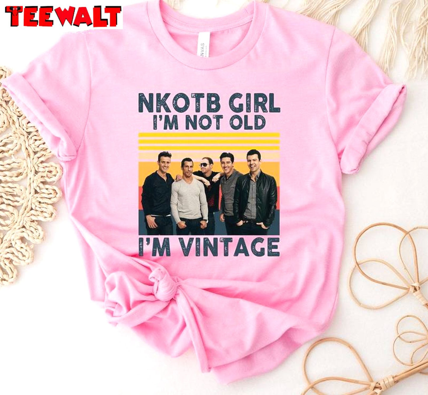 Nkotb Vintage Girl Inspirational Unisex Hoodie, New Kids On The Block Shirt Tank Top