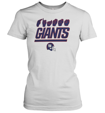 New York Giants Sign Language Hands T-Shirt