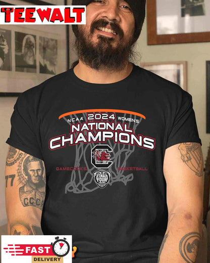 USC Gamecocks National Champs 2024 Women's Basketball Net T-Shirt