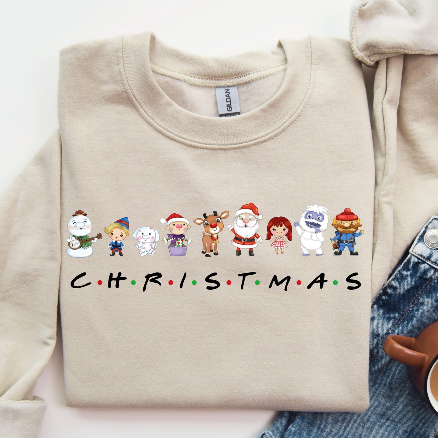 Christmas Friend Sweatshirt - Funny Holiday Party Shirt