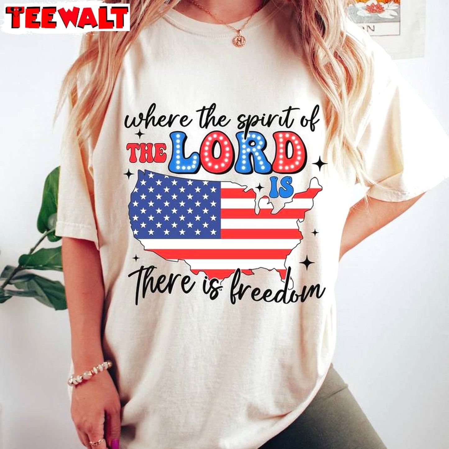 Limited Where The Spirit Of The Lord Is There Is Freedom Shirt, Christian Crewneck Long Sleeve