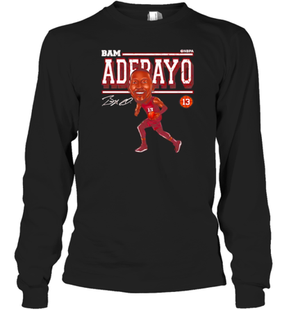 Bam Adebayo Miami Heat caricature player signature T-Shirt