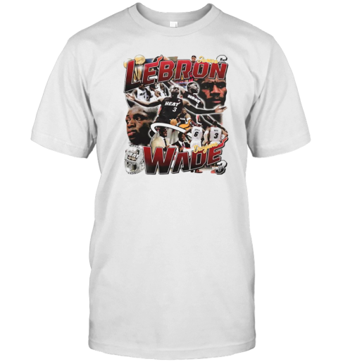 Lebron James And Dwyane Wade &#3912 13 Heat T-Shirt