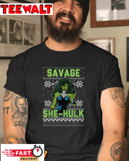 She Hulk Savage Ugly Christmas Sweater Unisex T-Shirt