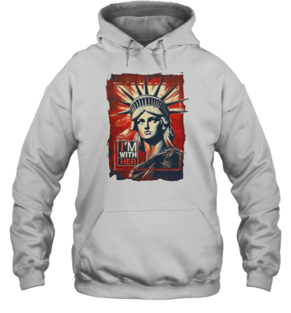 I&#39M With Her Statue Of Liberty Kamala 2024 T-Shirt