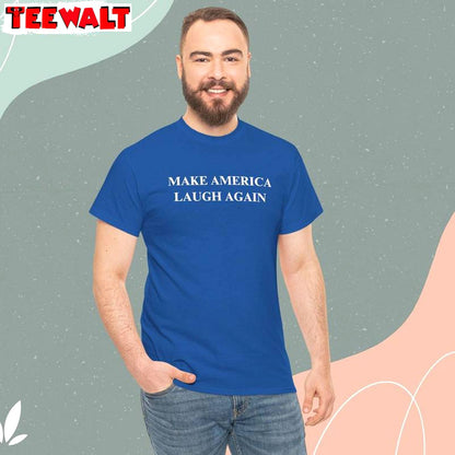 2024 Make America Laugh Again Shirt, For The People Short Sleeve Tank Top