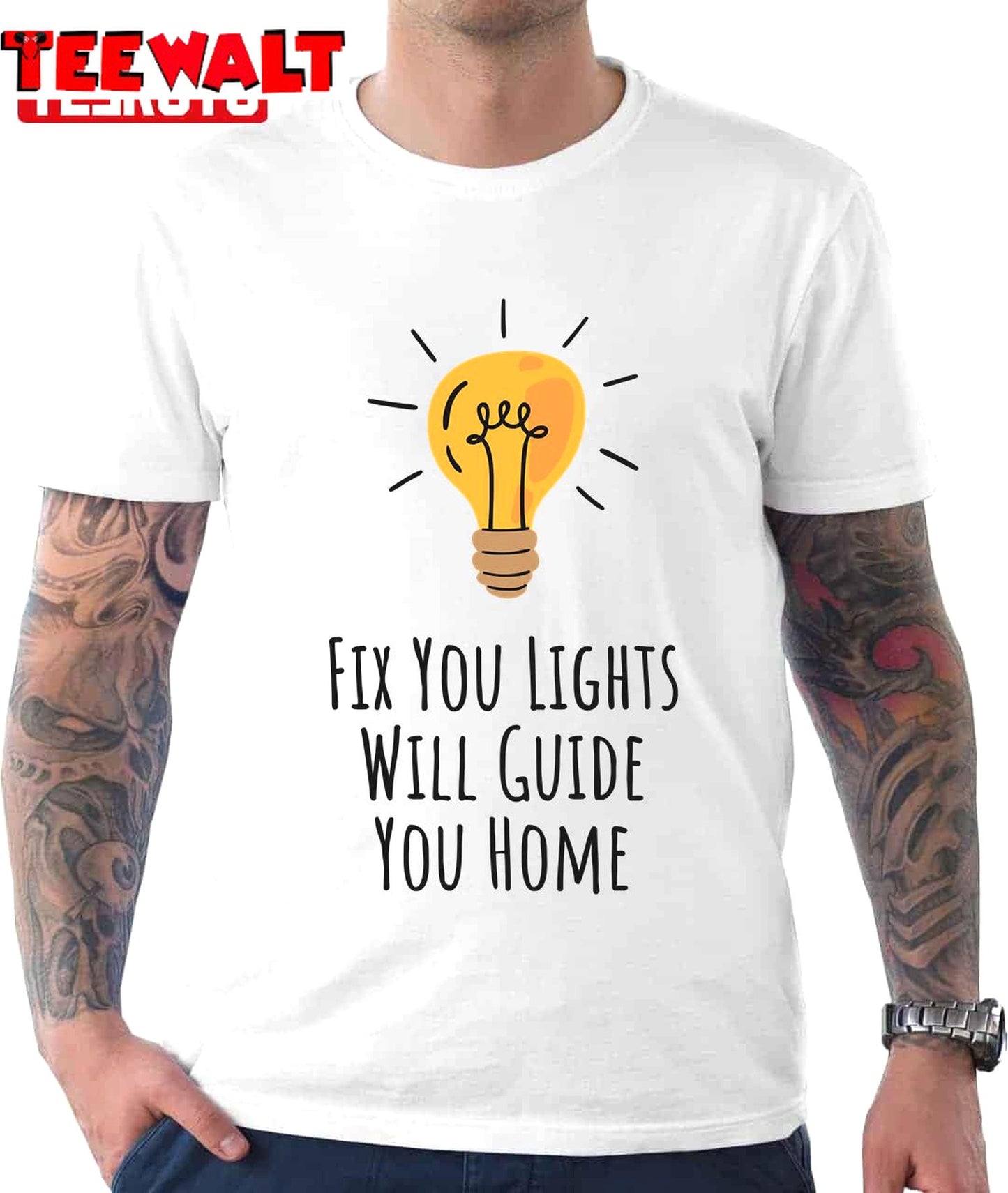 Fix You Lights Will Guide You Home Unisex T-Shirt