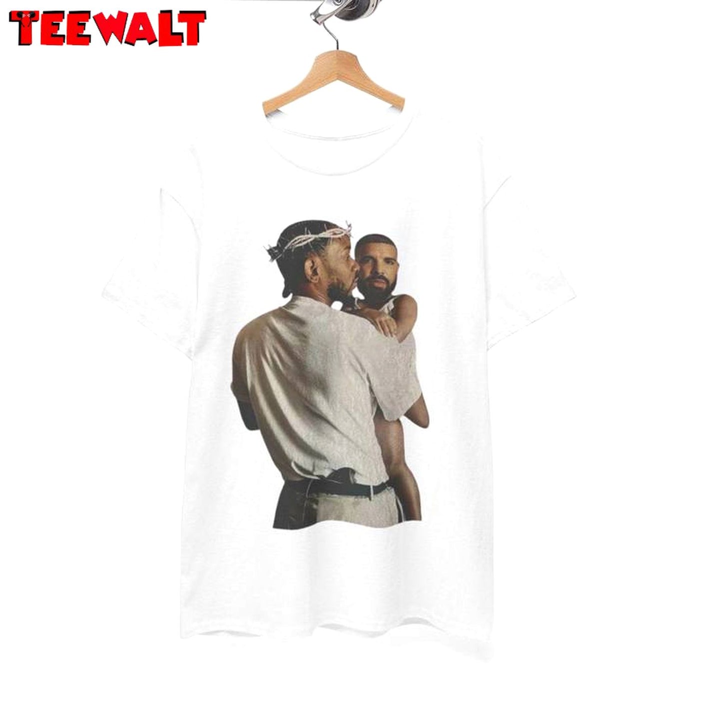 Kendrick Lamar Holding Baby Drake T Shirt, Creative Kendrick Lamar Shirt Sweater