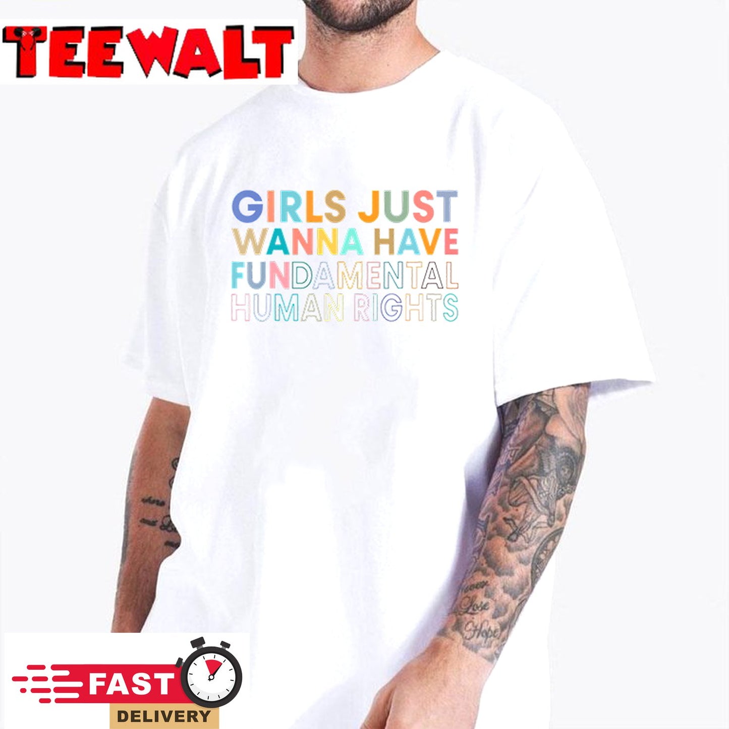 Funny Girls Just Want to Have Fundamental Rights For Women T-Shirt