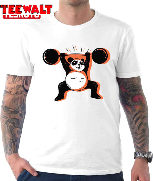 Deadlifting Panda Unisex T-Shirt