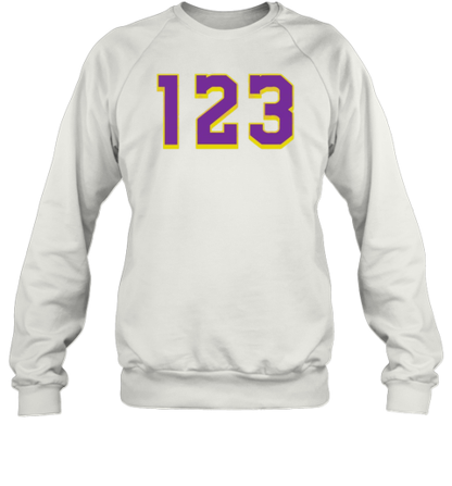 123 Los Angeles Lakers NBA Basketball Team T-Shirt