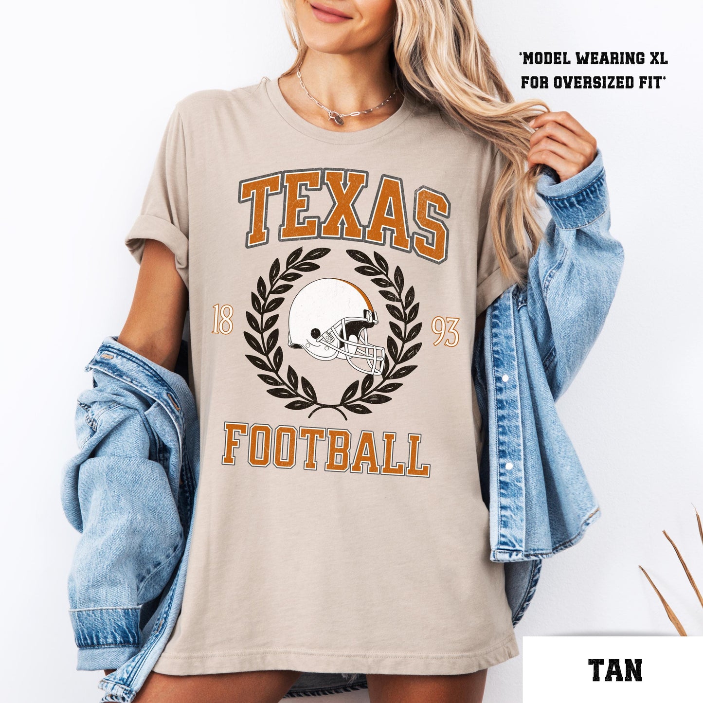 Texas Football Sweatshirt, College Game Day Shirt, Varsity Texas Apparel