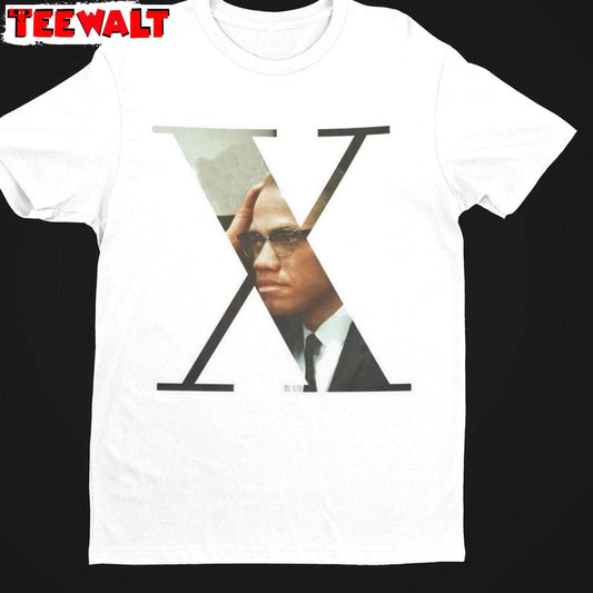 Malcolm X Cool Design T Shirt, Comfort Short Sleeve Long Sleeve For Men Women