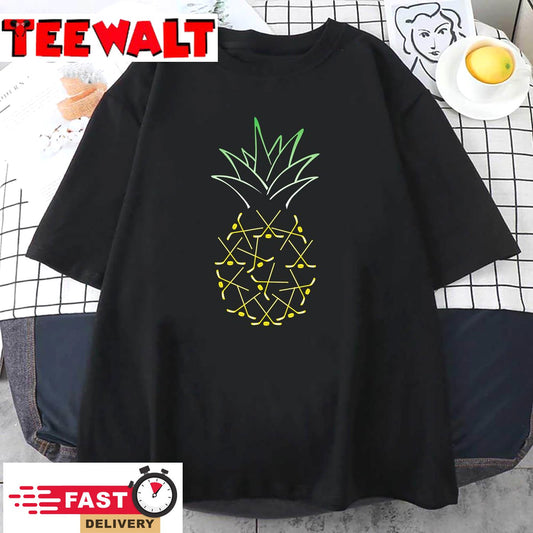 Ice Hockey Shirt Funny Pineapple Hawaii For Hockey Player T-Shirt