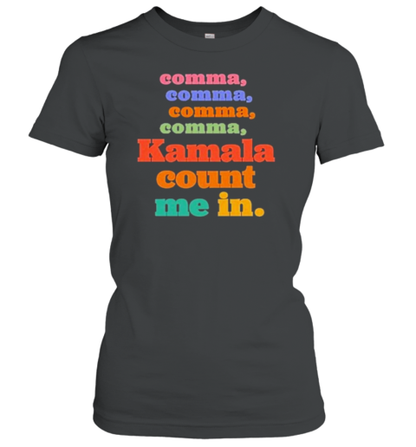 Comma Comma Retro Kamala Count Me In! T-Shirt