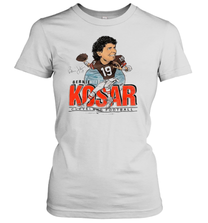 Bernie Kosar Cleveland Browns 19 Football Cartoon T-Shirt