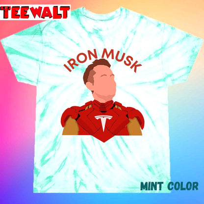 Elon Musk Iron Musk Unisex Tie Dye Tee