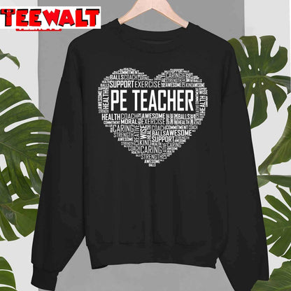 Pe Teacher Heart Unisex T-Shirt