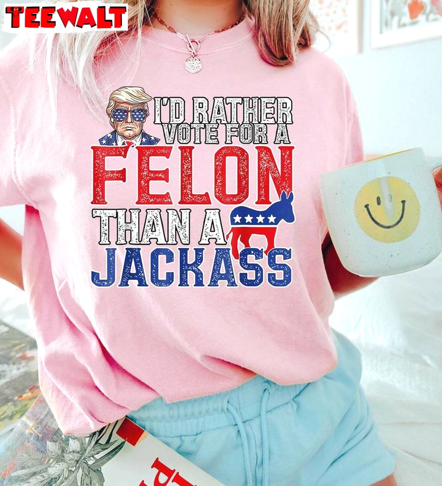 4th Of July Sweatshirt , New Rare Vote For A Melon Than A Jackass Shirt Sweater