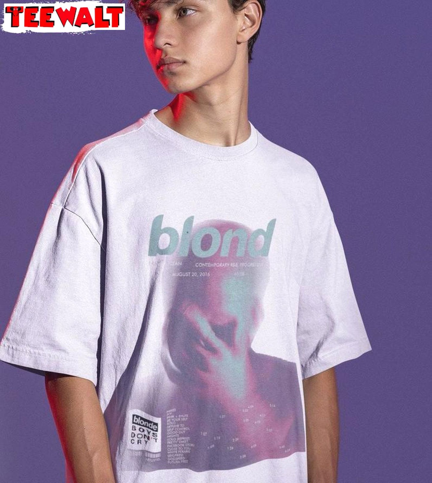 Trendy Blond Album Short Sleeve , Creative Frank Ocean Blond