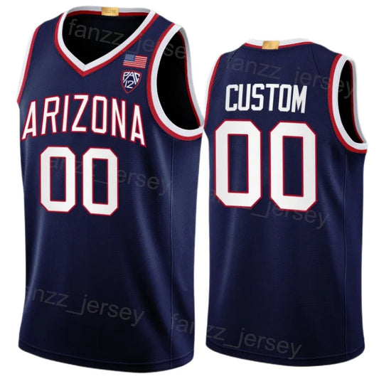 Arizona Wildcats Custom Basketball Replica Jersey Navy