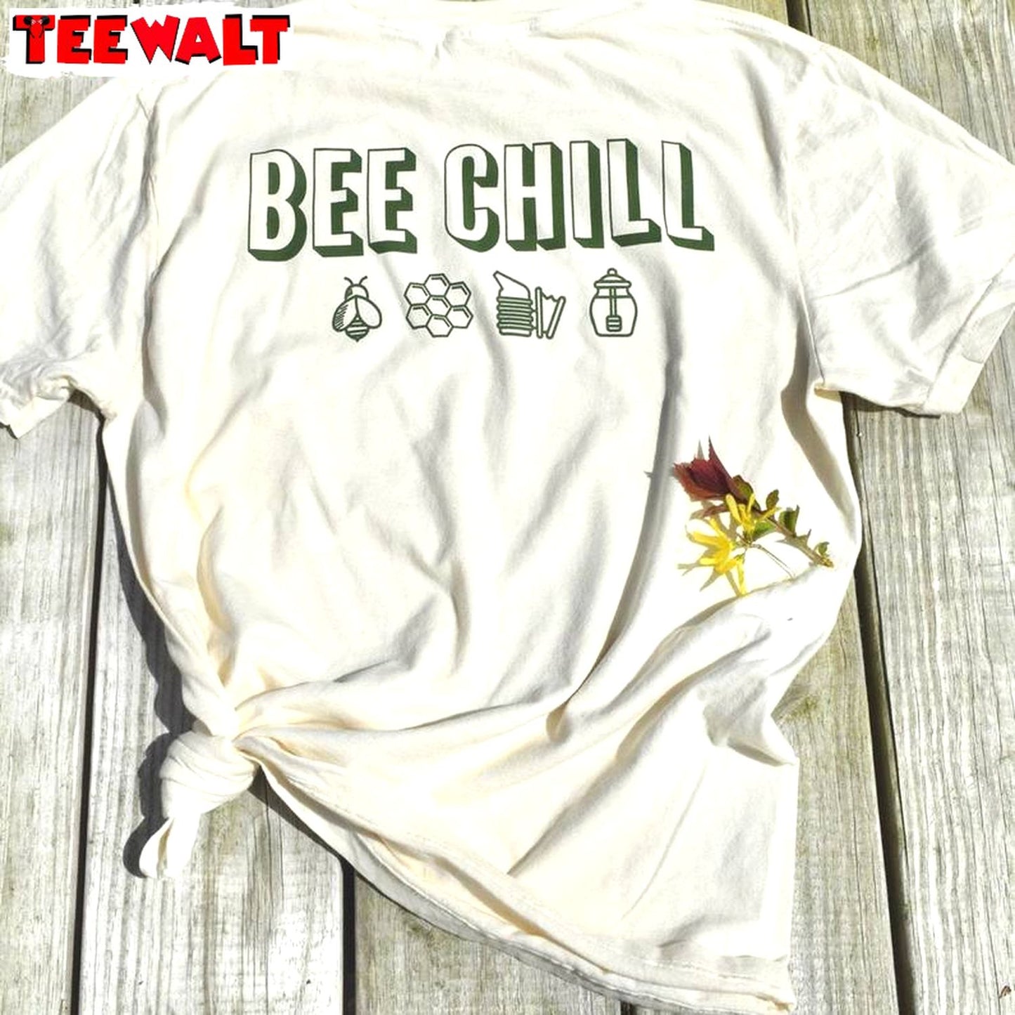 Bee Chill Shirt, Bee Honeybee Neutral Color Sweater