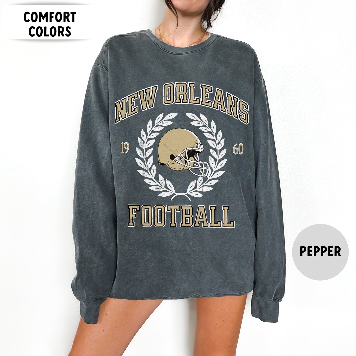 Vintage New Orleans Football Sweatshirt, Comfortable Saint T-Shirt