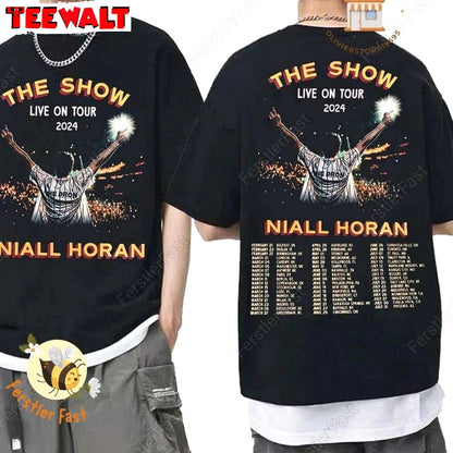 Cool Design Niall Horan Shirt, Awesome Niall Horan 2024 Tour Crewneck Long Sleeve