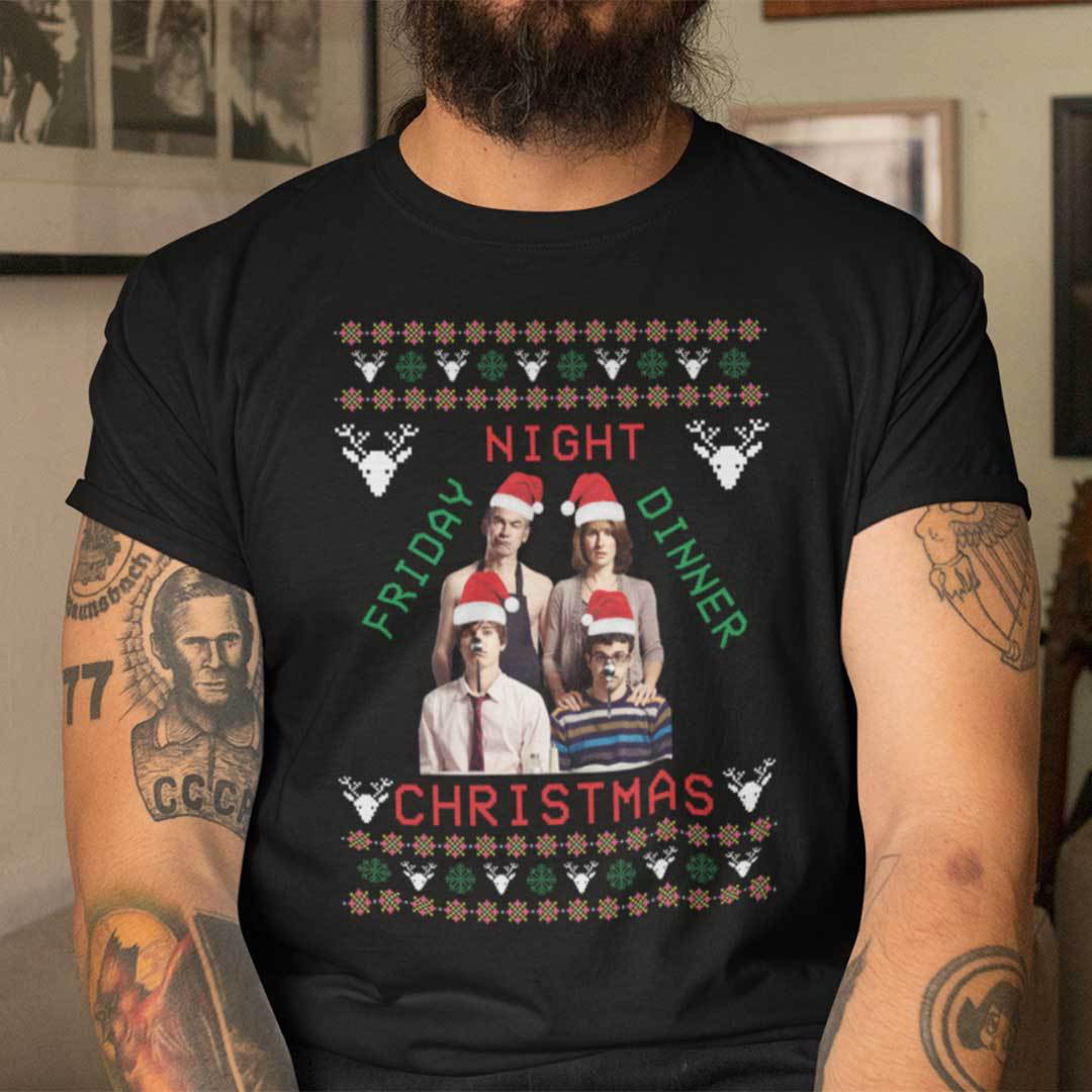 Ugly Christmas Friday Night Dinner Christmas T Shirt