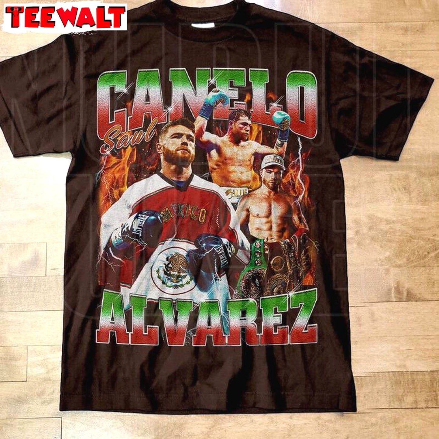 Vintage Style Canelo Alvarez Shirt, Boxing Graphic Crewneck Sweatshirt T-shirt