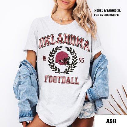 Oklahoma Football Shirt - Comfort Colors College Game Day Varsity Shirt