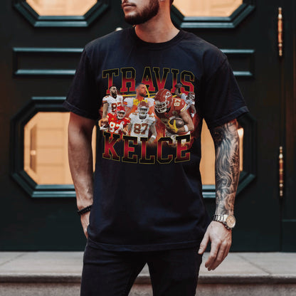 Travis Kelce Kansas City Football Shirt, Comfort Colors T-Shirt & Sweatshirt