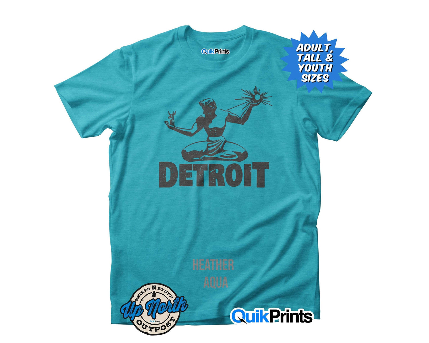 Spirit Of Detroit Custom Made T-Shirts For Adults & Youth