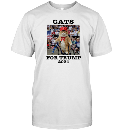 Cats For Trump 2024 Donald Trump Cat Meme T-Shirt